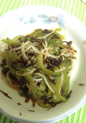：もやしとピーマンと塩昆布のナムル-レシピのメイン写真