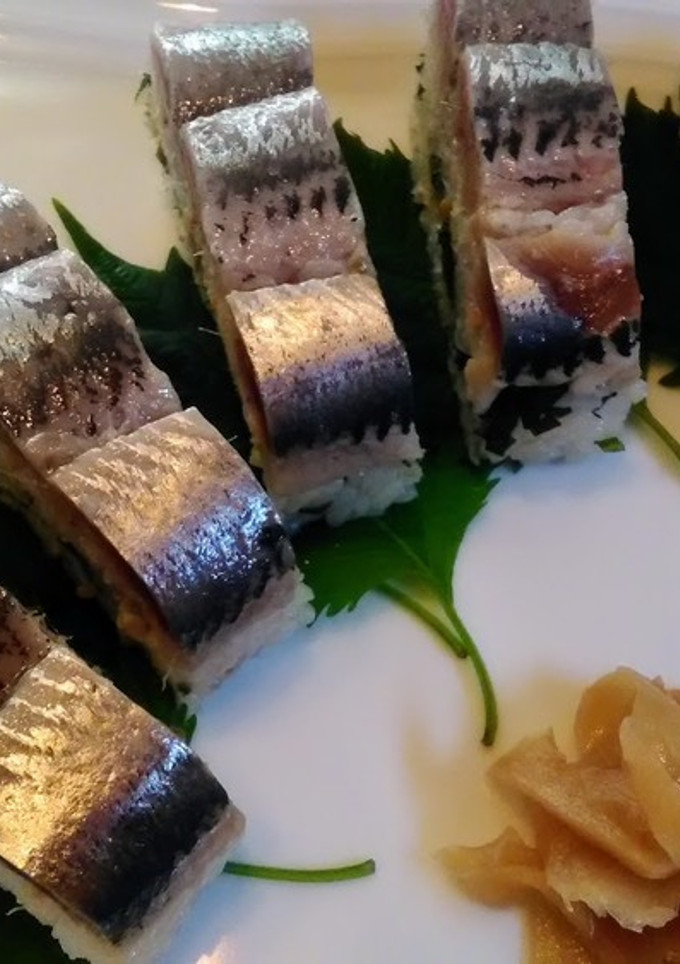 鰯の昆布締めと押し寿司-レシピのメイン写真