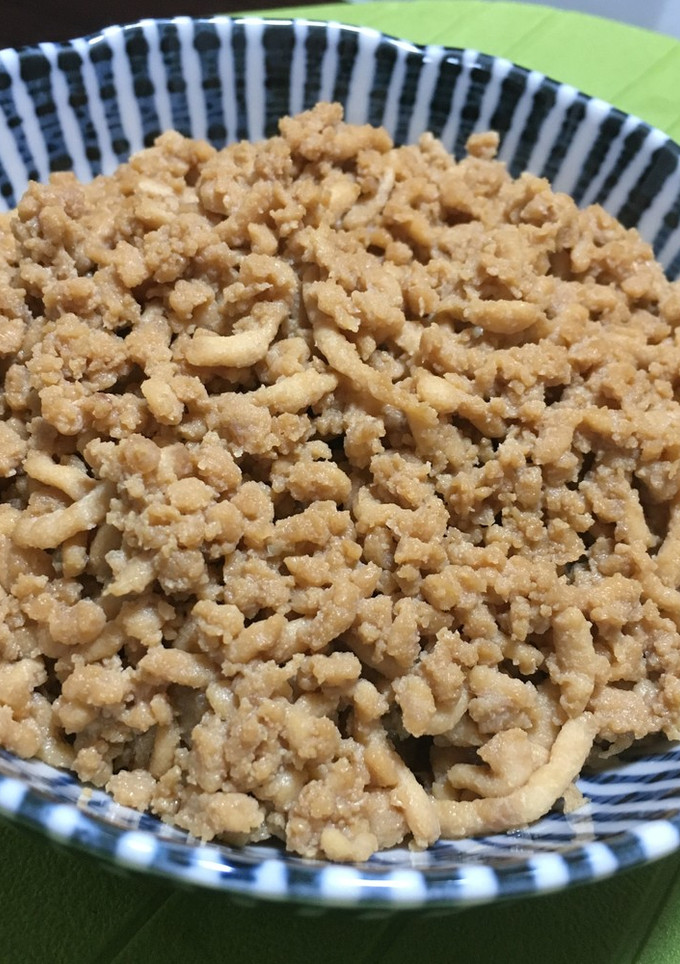 しっとりおいしい♪とっても簡単！鶏そぼろ-レシピのメイン写真