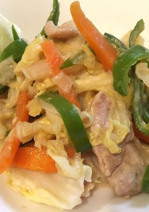 簡単まろやか肉野菜マヨ味噌炒め-レシピのメイン写真