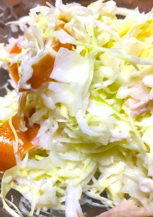 スモークチキンの超お手軽コールスロー風-レシピのメイン写真