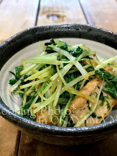 水菜と厚揚げの醤油炒め-レシピのメイン写真