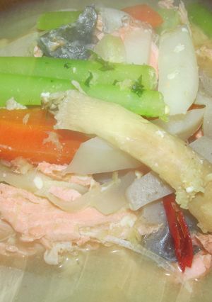 鮭のあら汁☆たっぷり野菜と(^^♪-レシピのメイン写真