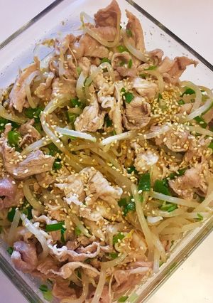 ★常備菜★豚肉ともやしのゴマ冷しゃぶ-レシピのメイン写真