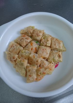 離乳食後期～野菜スープでお好み焼き-レシピのメイン写真