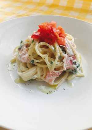 マヨが決め手！ヨーグルトの冷製パスタ！-レシピのメイン写真
