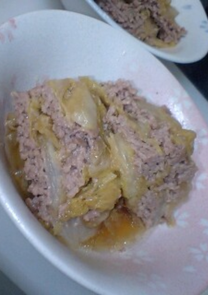 白菜と豚挽き肉の重ね煮-レシピのメイン写真