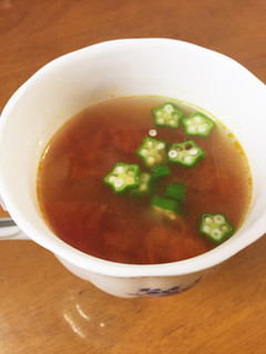 食欲増進!さっぱりトマトスープ-レシピのメイン写真
