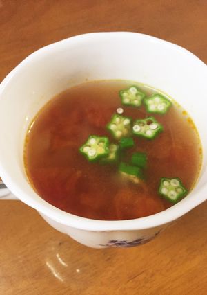 食欲増進!さっぱりトマトスープ-レシピのメイン写真