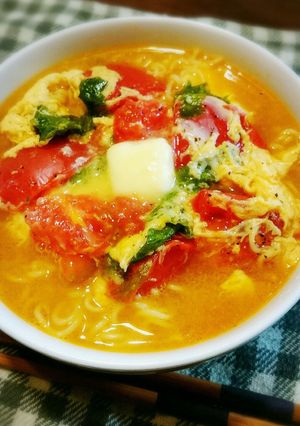 ＊トマトとセロリと玉子の塩ラーメン＊-レシピのメイン写真