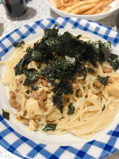 とろとろ ツルッと 簡単納豆と卵のパスタ-レシピのメイン写真