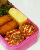 お弁当に♡うずら竹輪のマヨケチャ焼き