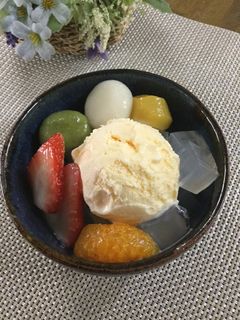 白玉クリームみつ豆♡-レシピのメイン写真