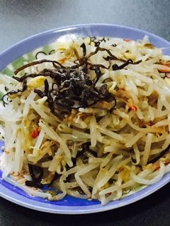 簡単!塩昆布もやしナムル-レシピのメイン写真