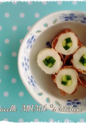 お弁当に「市松模様のちくわきゅうり」-レシピのメイン写真