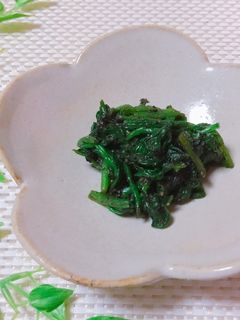 簡単ほうれん草の胡麻和え-レシピのメイン写真