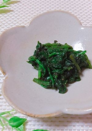簡単ほうれん草の胡麻和え-レシピのメイン写真