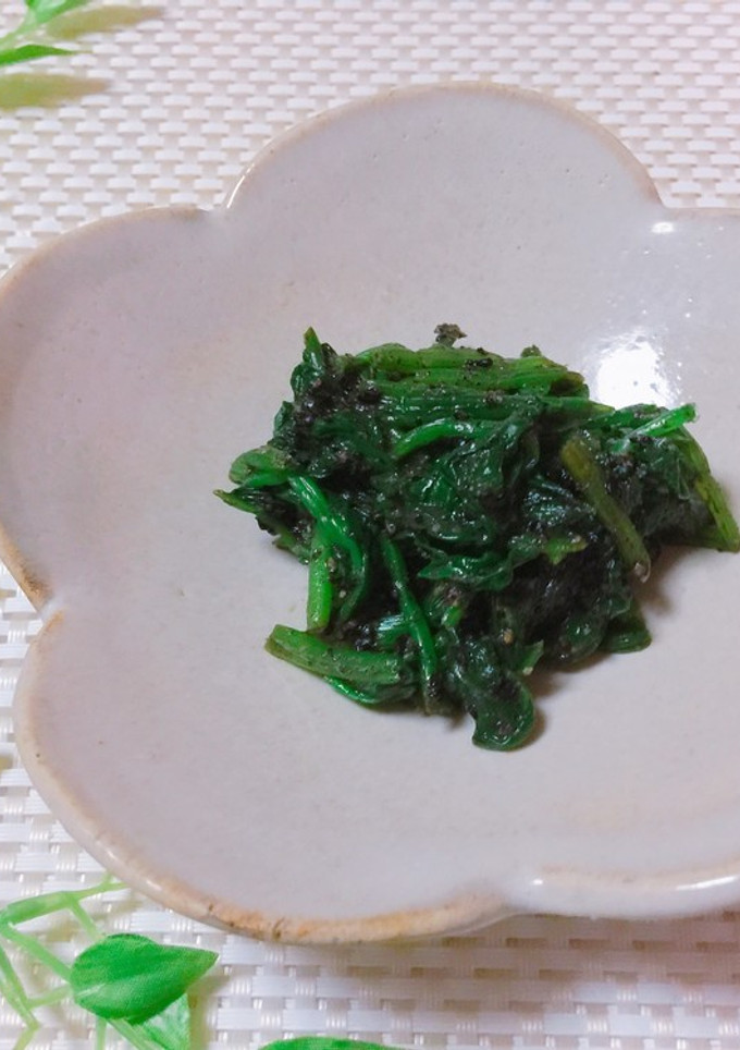 簡単ほうれん草の胡麻和え-レシピのメイン写真