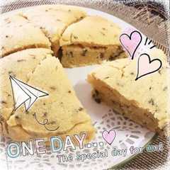 รูปของ 簡単 糖質オフ おから ラベンダーケーキ