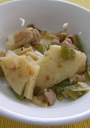 学校給食　筍のおかか煮-レシピのメイン写真