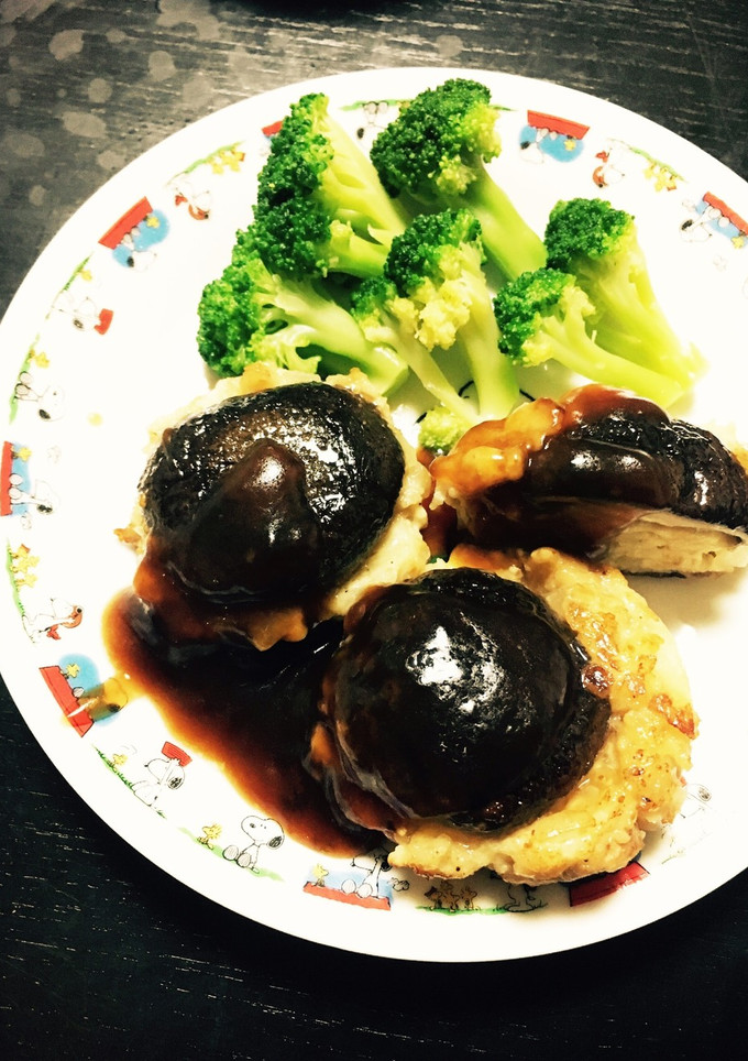 しいたけそのまま和風ハンバーグ-レシピのメイン写真