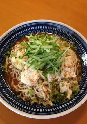 夏に美味しい♡中華冷奴麺-レシピのメイン写真