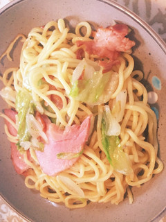 簡単楽チン塩中華風焼きそば-レシピのメイン写真