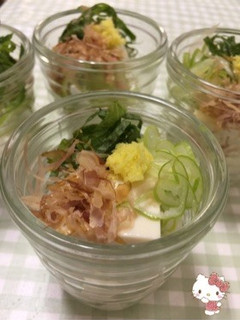夏の定番✨冷奴✨〜(o˘◡˘o)♡-レシピのメイン写真