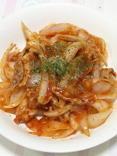マヨde豚肉の新玉葱のケチャップ炒め-レシピのメイン写真