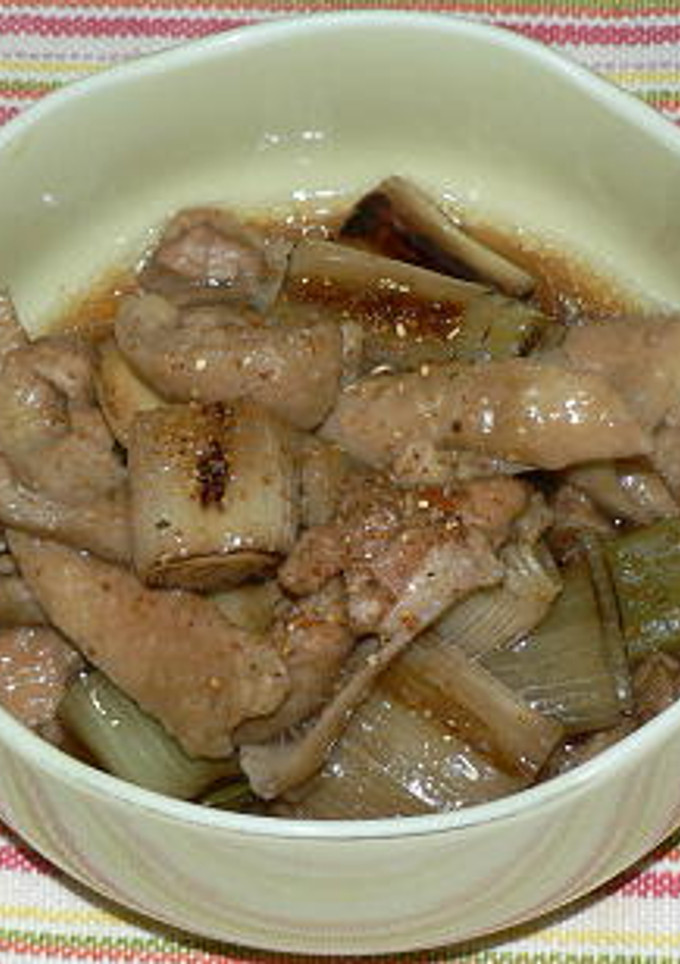 鶏皮と焼ネギのさっぱり煮-レシピのメイン写真