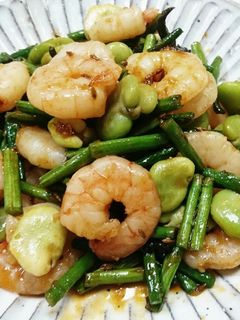 海老と空豆のエスニック炒め-レシピのメイン写真