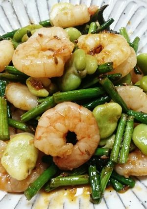 海老と空豆のエスニック炒め-レシピのメイン写真
