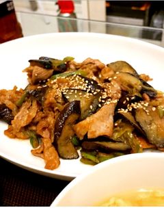 なすと豚肉のにんにく味噌炒め♡-レシピのメイン写真