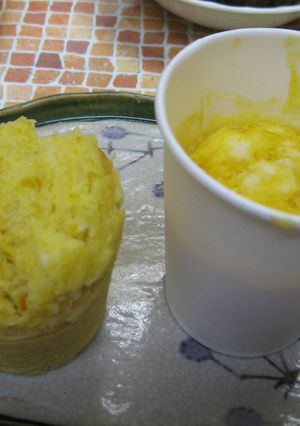 紙コップで♪お手軽蒸しパン-レシピのメイン写真