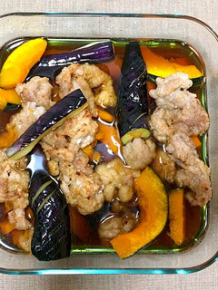 豚コマと野菜の揚げ浸し-レシピのメイン写真