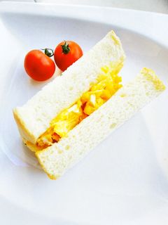 マヨネーズで喫茶店の美味しい卵サンド♡-レシピのメイン写真