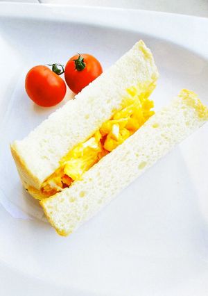マヨネーズで喫茶店の美味しい卵サンド♡-レシピのメイン写真