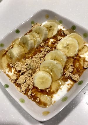 我が家のきな粉バナナヨーグルト-レシピのメイン写真