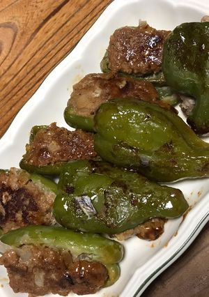 ピーマンの肉詰め 男飯^ ^-レシピのメイン写真