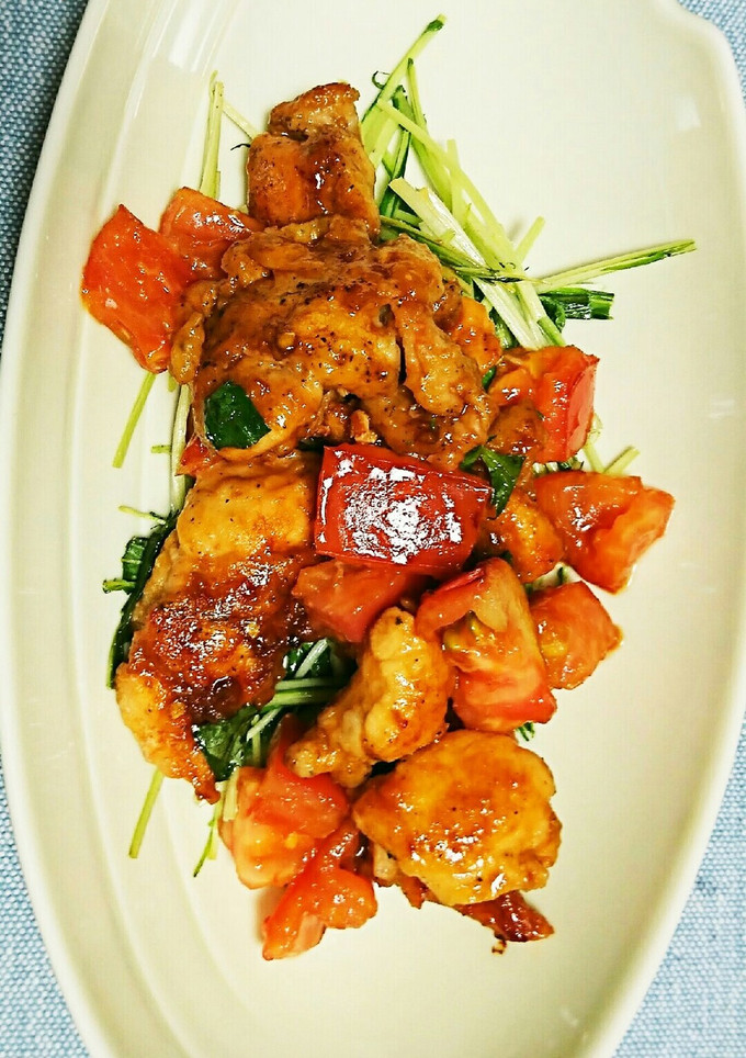 鶏モモ肉とトマトの照り焼き-レシピのメイン写真