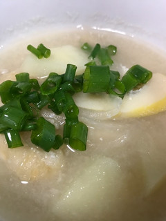 新玉、新じゃが、古参竹の味噌汁-レシピのメイン写真