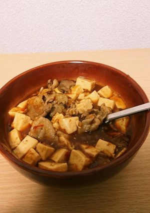 ピリ辛ウマウマ！簡単麻婆豆腐！-レシピのメイン写真