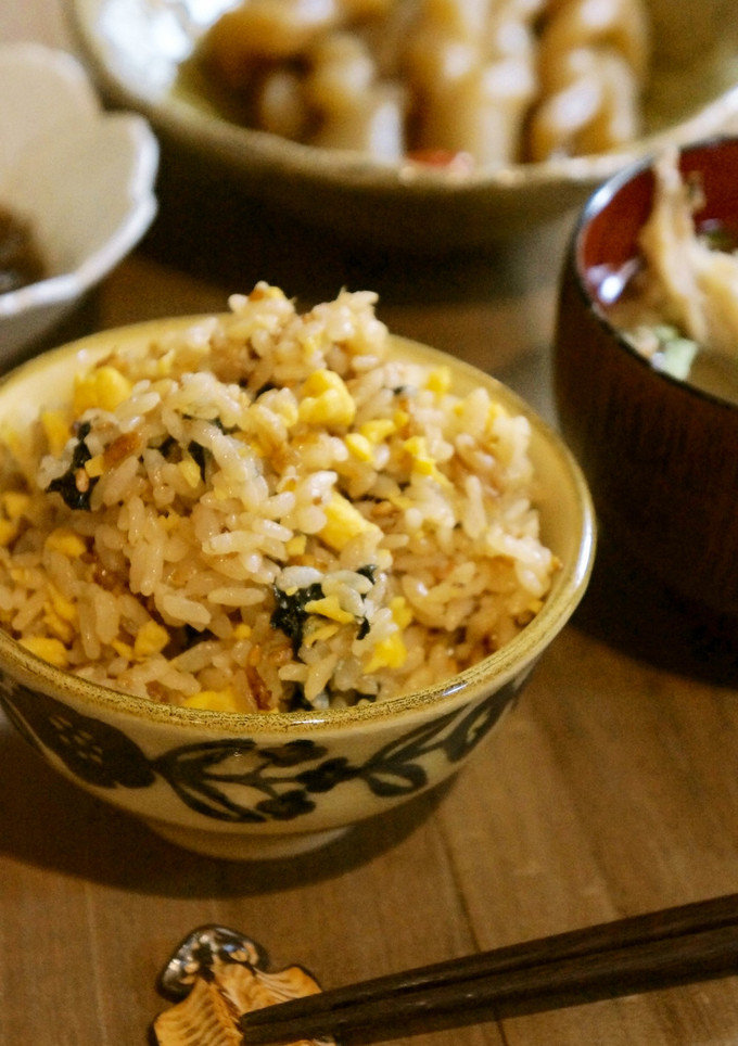 のりたま風？おかかと卵の炊き込みご飯-レシピのメイン写真