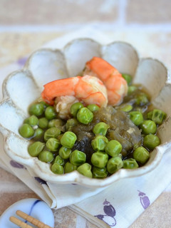 海老とグリンピースのがごめ昆布とろろ煮-レシピのメイン写真