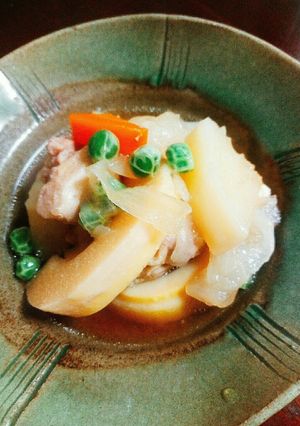 淡竹じゃが芋グリンピースの春の煮物-レシピのメイン写真