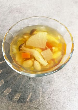 冷でも温でも！子供に大人気お豆のスープ-レシピのメイン写真