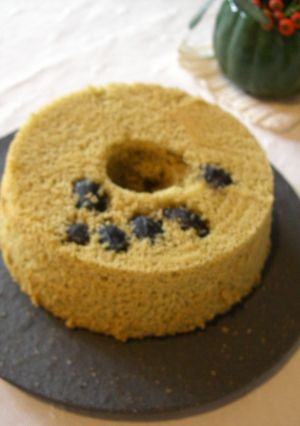 黒豆抹茶シフォンケーキ-レシピのメイン写真