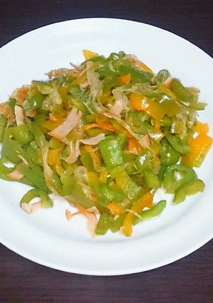 お手軽★ハムと色々野菜の炒め物-レシピのメイン写真