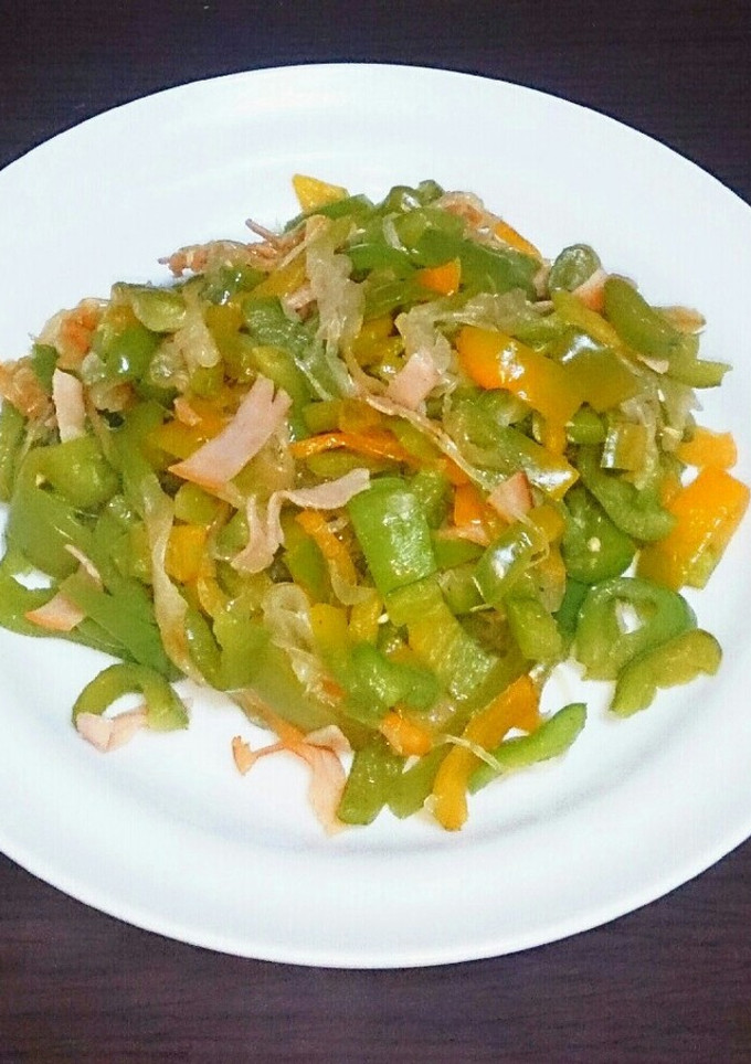 お手軽★ハムと色々野菜の炒め物-レシピのメイン写真