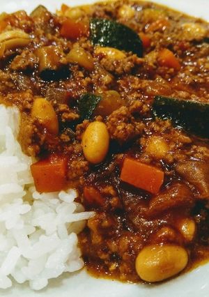 野菜と大豆たっぷり☆ヘルシーキーマカレー-レシピのメイン写真